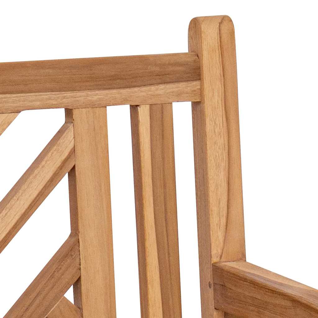 vidaXL Παγκάκι κήπου Καφέ 114 x 60 x 90 εκ Μασίφ ξύλο teak