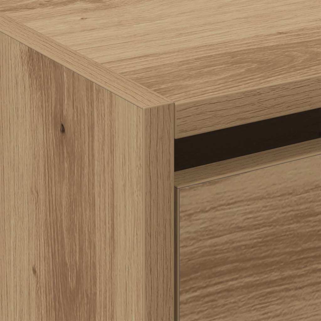 vidaXL Ντουλάπα Παπουτσιών με πόρτα artisan δρυς 80 x 21 x 125.5 cm