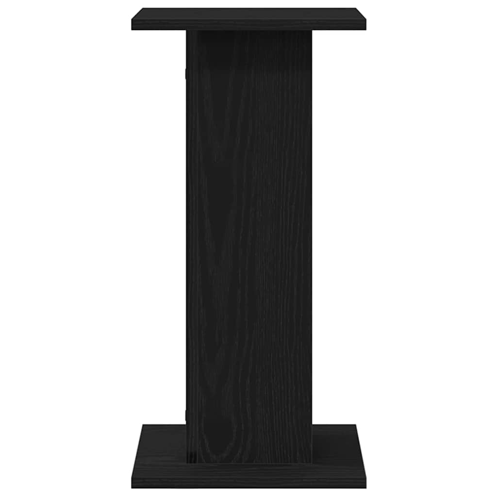 vidaXL Βάσεις Ηχείων 2 τεμ Μαύρη Βελανιδιά 30x30x60 εκ Επεξεργασμένο Ξύλο