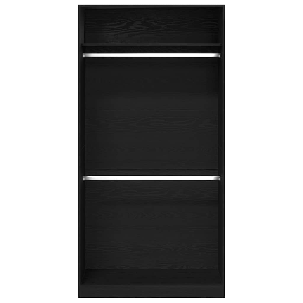 vidaXL Ντουλάπι Μαύρη δρυς 100 x 50 x 200 εκ. Επεξεργασμένο ξύλο