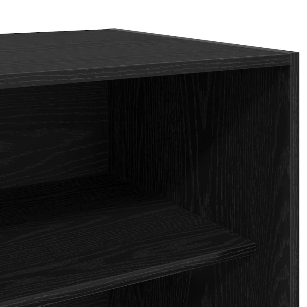 vidaXL Ντουλάπι Μαύρη δρυς 80 x 50 x 200 εκ. Επεξεργασμένο ξύλο