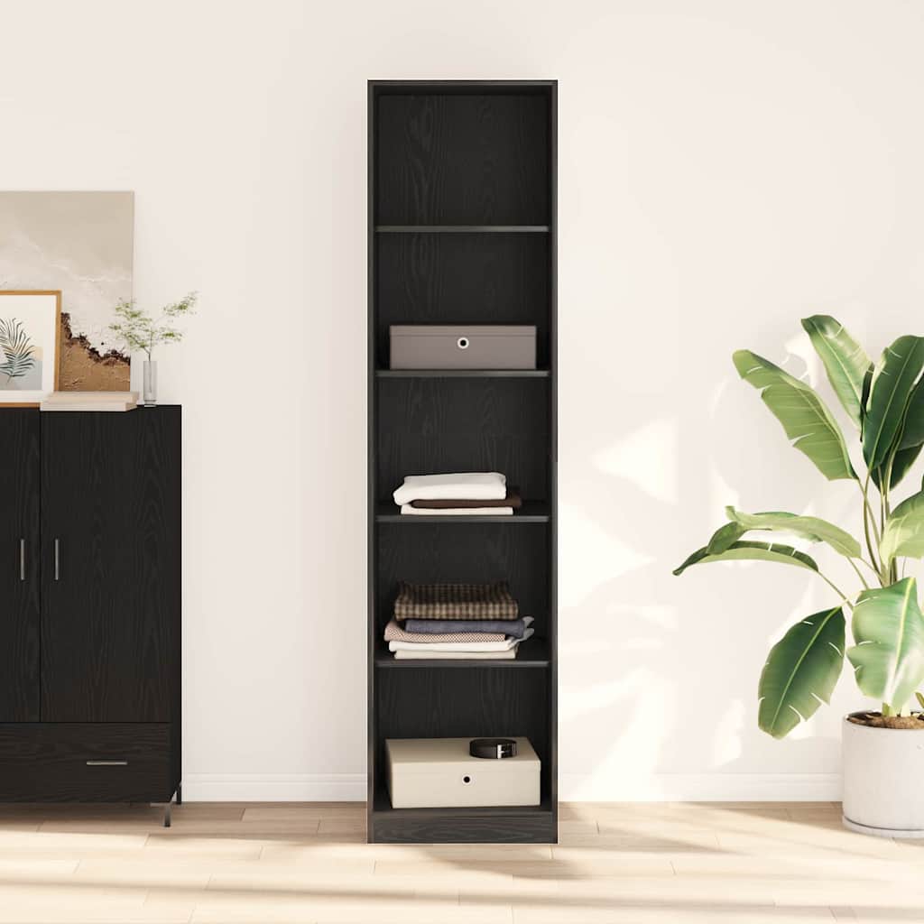 vidaXL Ντουλάπι Μαύρη δρυς 50 x 50 x 200 cm Επεξεργασμένο ξύλο