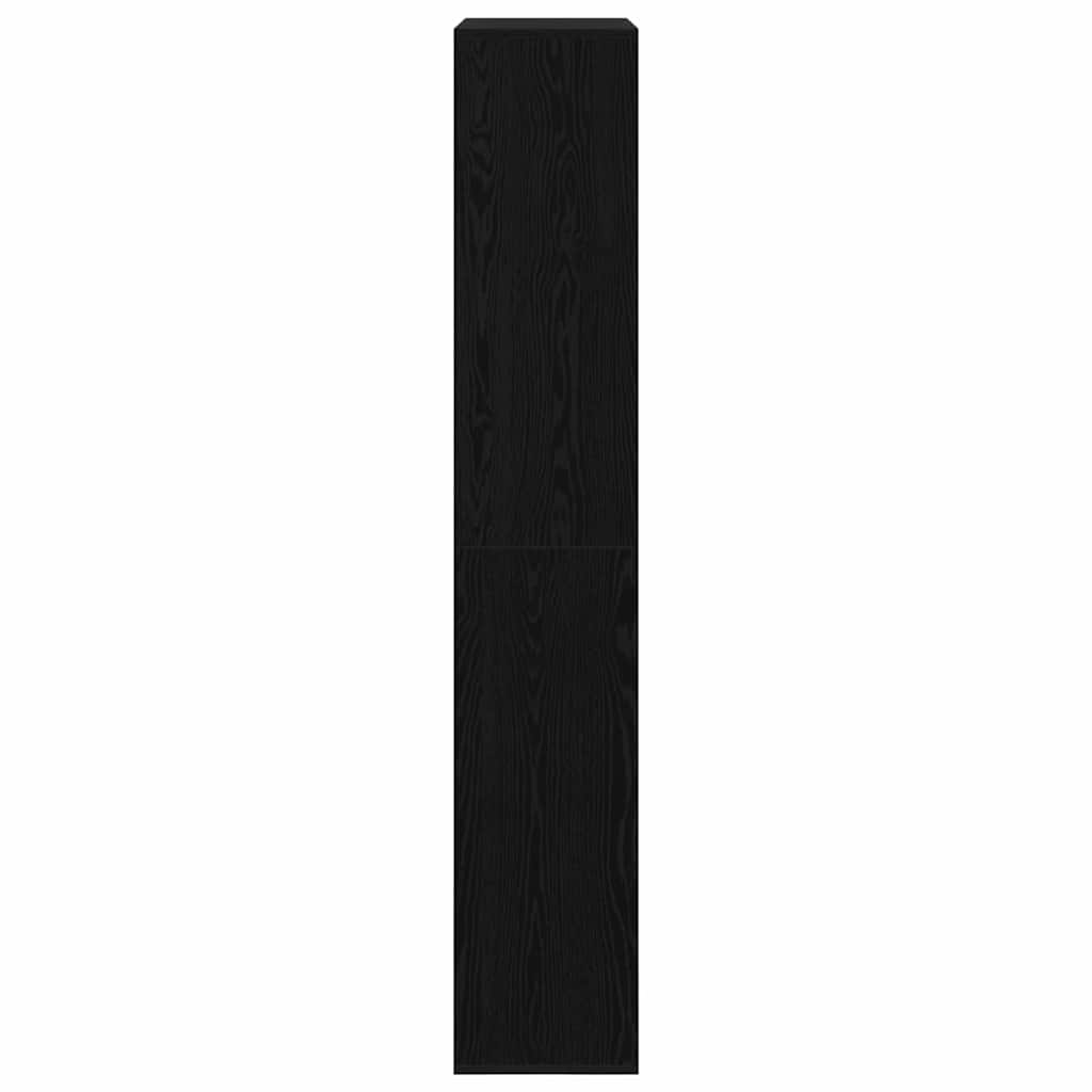 vidaXL Βιβλιοθήκη Μαύρη δρυς 100 x 33 x 187.5 εκ. Επεξεργασμένο ξύλο