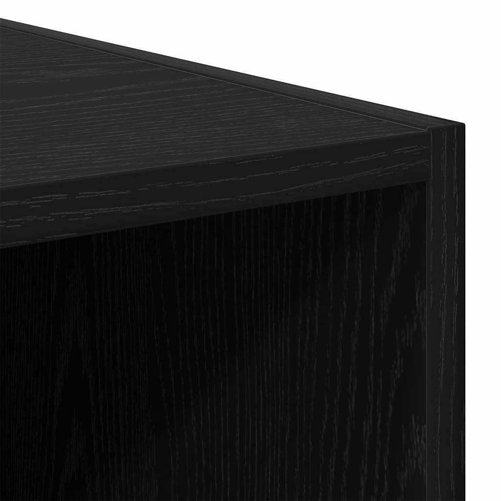 vidaXL Ντουλάπι Μαύρη δρυς 30 x 50 x 200 εκ. Επεξεργασμένο ξύλο