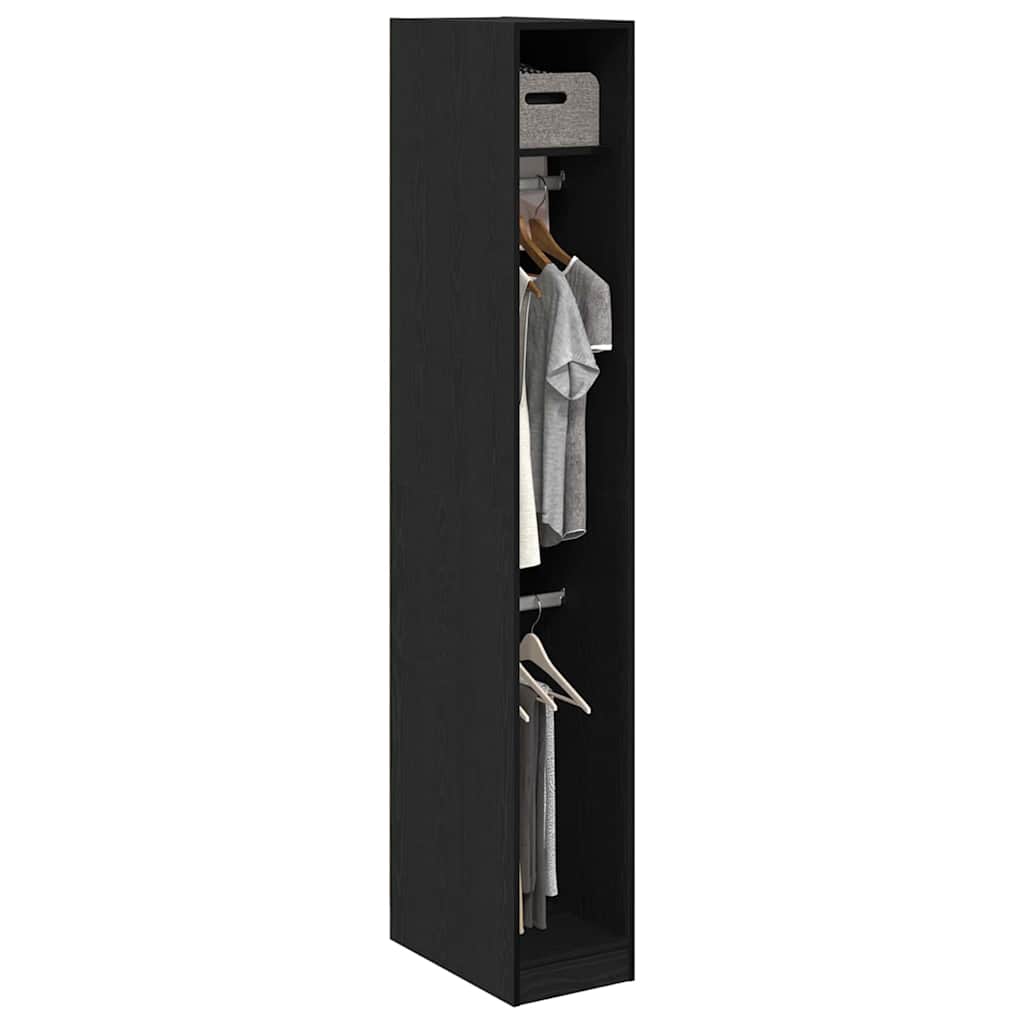 vidaXL Ντουλάπι Μαύρη δρυς 30 x 50 x 200 εκ. Επεξεργασμένο ξύλο