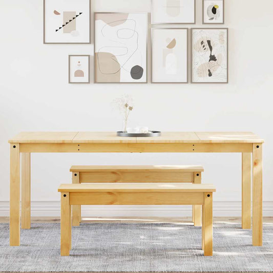 vidaXL Σετ Τραπεζαρίας 3 Τεμαχίων PANAMA από Μασίφ Ξύλο Πεύκου