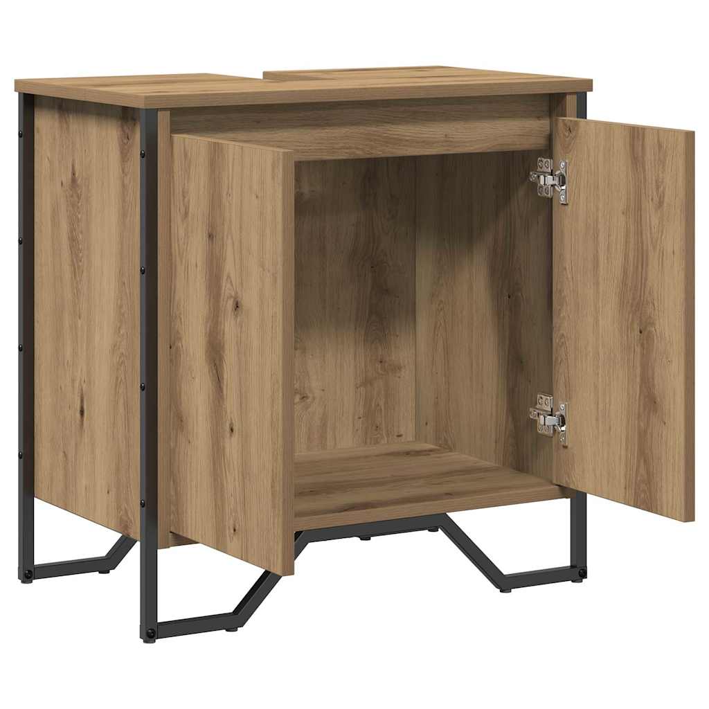 vidaXL Ντουλάπι Νιπτήρα με αποθήκευση Artisan Oak 60 x 35 x 60 εκ.