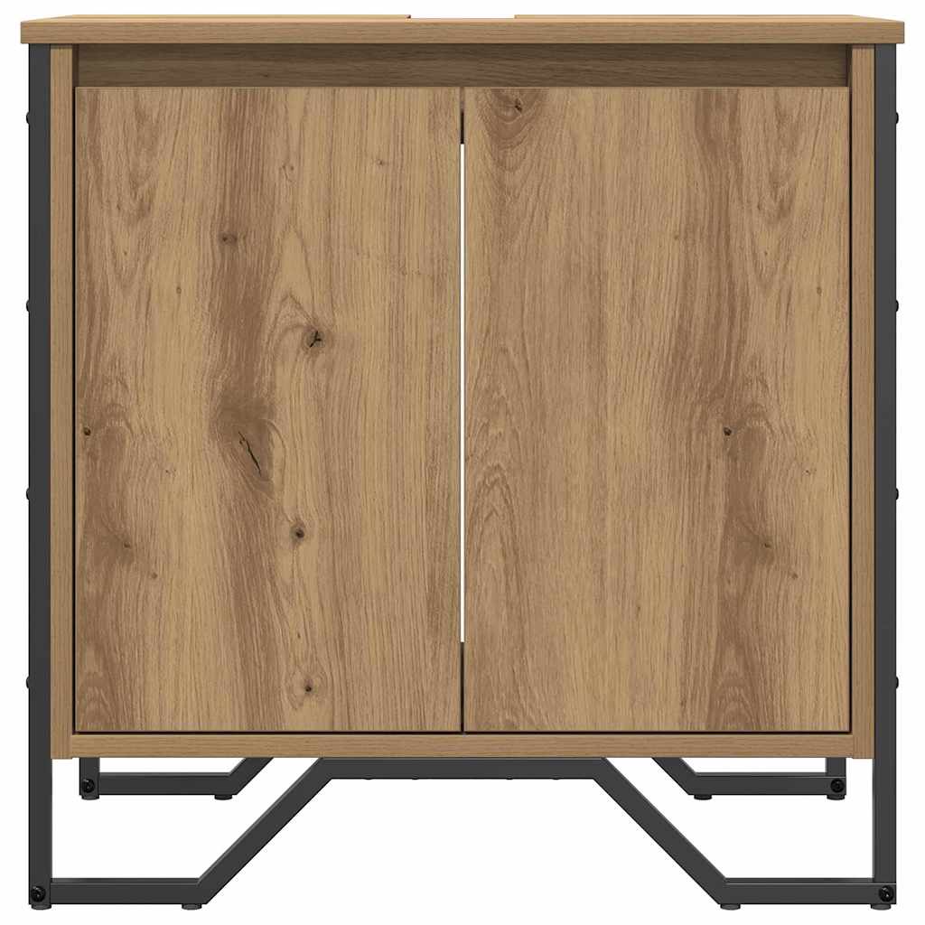 vidaXL Ντουλάπι Νιπτήρα με αποθήκευση Artisan Oak 60 x 35 x 60 εκ.