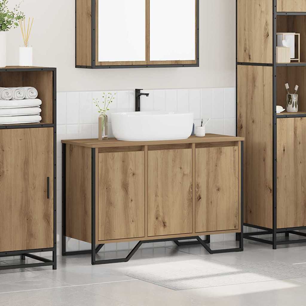 vidaXL Ντουλάπι Λεκάνης Artisan Oak 91 x 35 x 60 εκ Επεξεργασμένο ξύλο