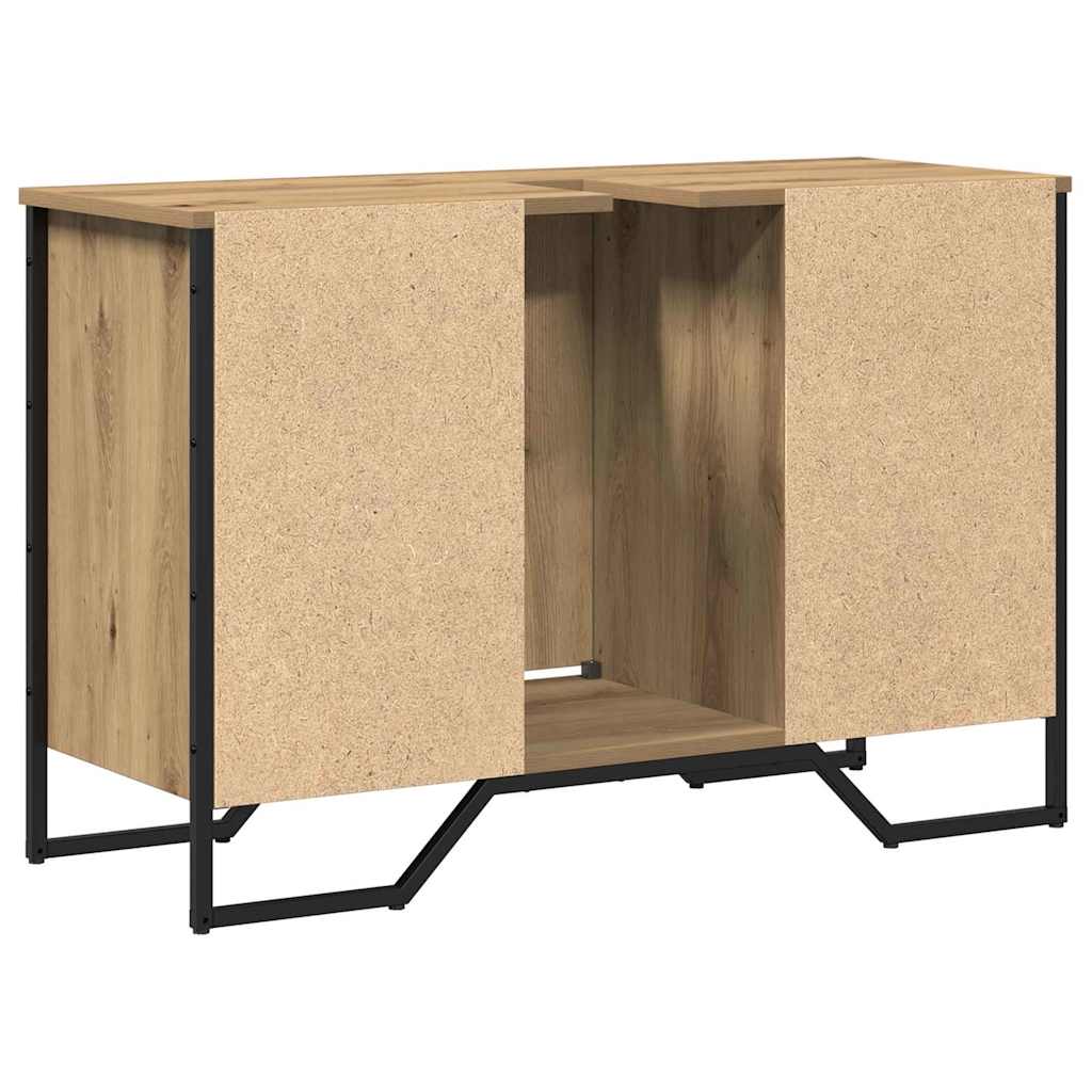 vidaXL Ντουλάπι νεροχύτη με αποθήκευση Artisan Oak 91 x 35 x 60 εκ