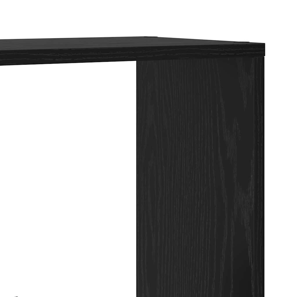 vidaXL Βιβλιοθήκη Μαύρη δρυς 60 x 20 x 120 εκ Επεξεργασμένο ξύλο