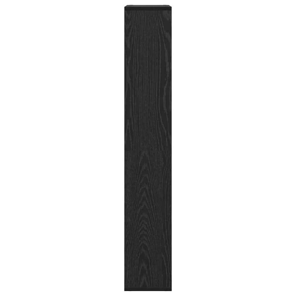 vidaXL Βιβλιοθήκη Μαύρη δρυς 60 x 20 x 120 εκ Επεξεργασμένο ξύλο