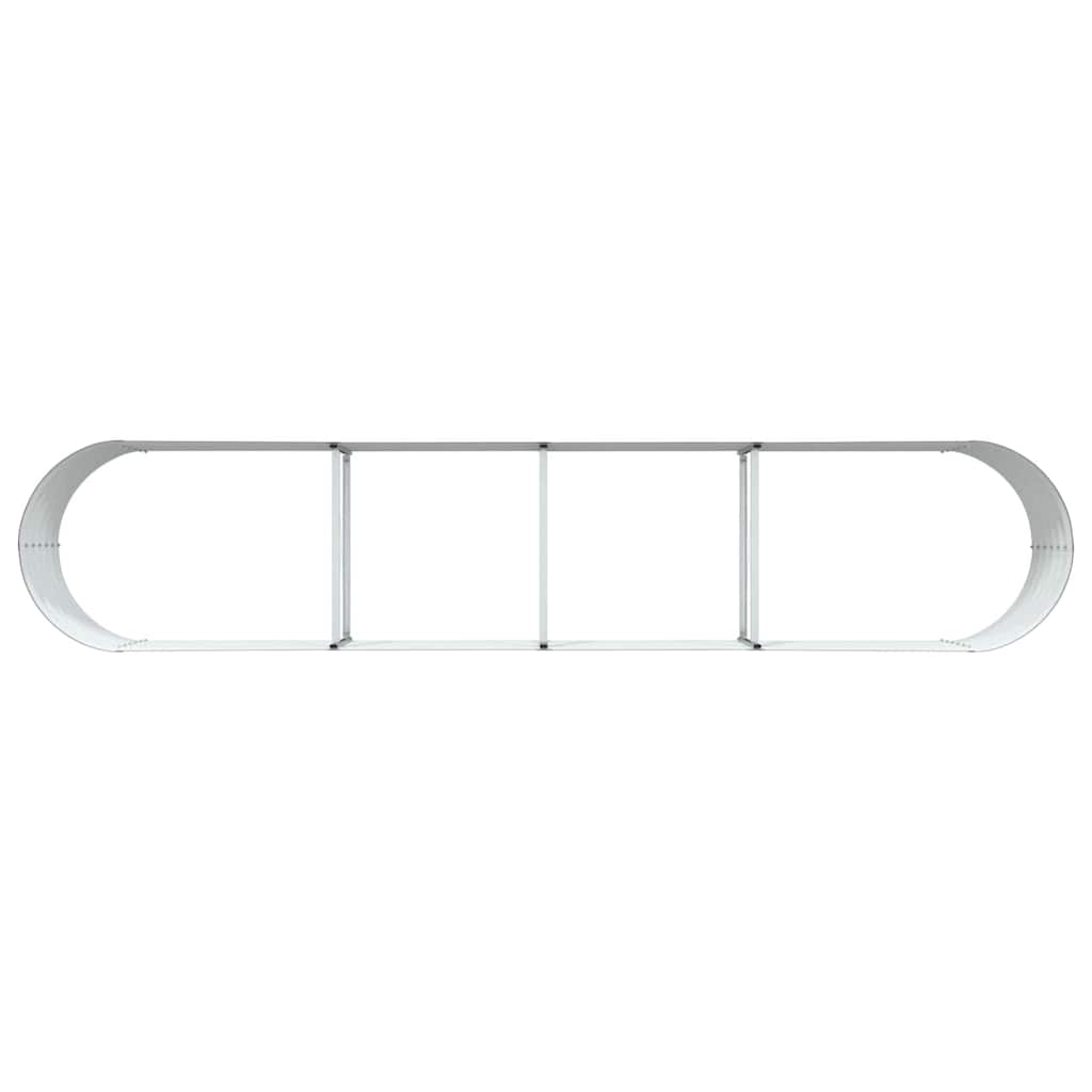 vidaXL Υπερυψωμένη Ζαρντινιέρα Καφέ 400 x 80 x 44 cm Ατσάλι