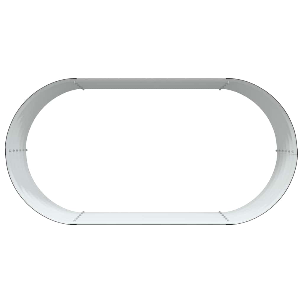 vidaXL Υπερυψωμένη Ζαρντινιέρα Καφέ 160 x 80 x 44 cm Ατσάλι