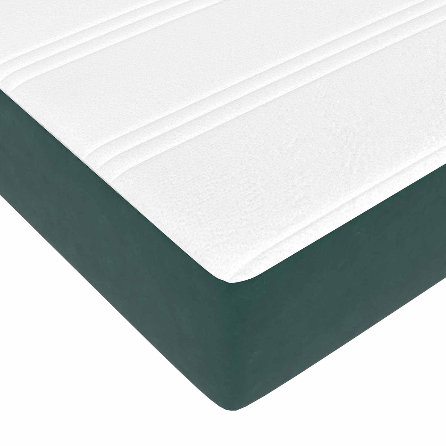 vidaXL Σκελετός Κρεβατιού Σκούρο Πράσινο 90 x 190 cm ύφασμα
