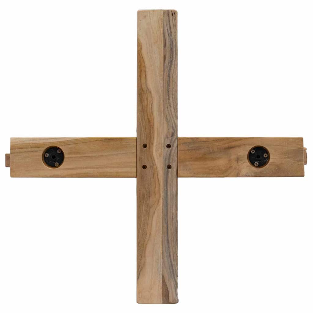 vidaXL Χριστουγεννιάτικο Δέντρο με βάση Καφέ 150 cm Μασίφ ξύλο teak