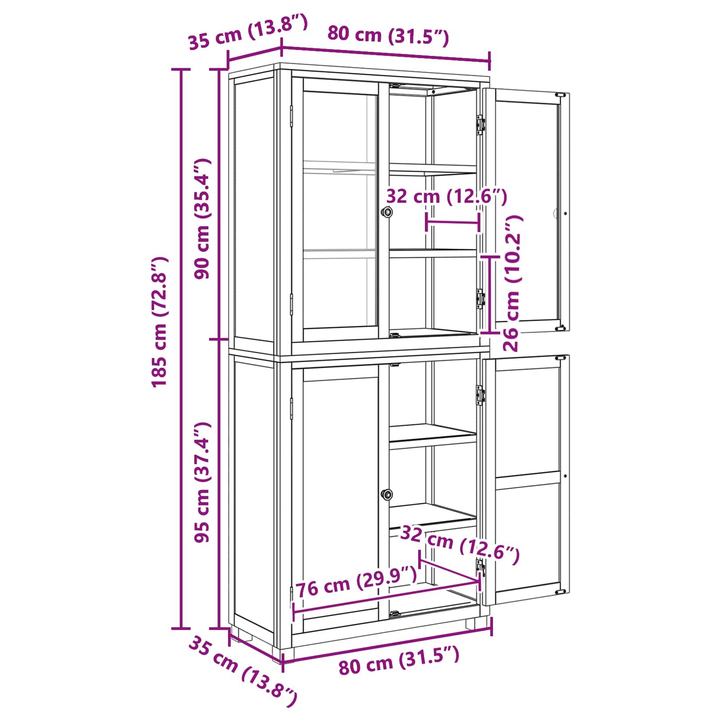 vidaXL Σετ Αποθηκευτικών Επίπλων με αποθήκευση Καφέ Επεξεργασμένο ξύλο