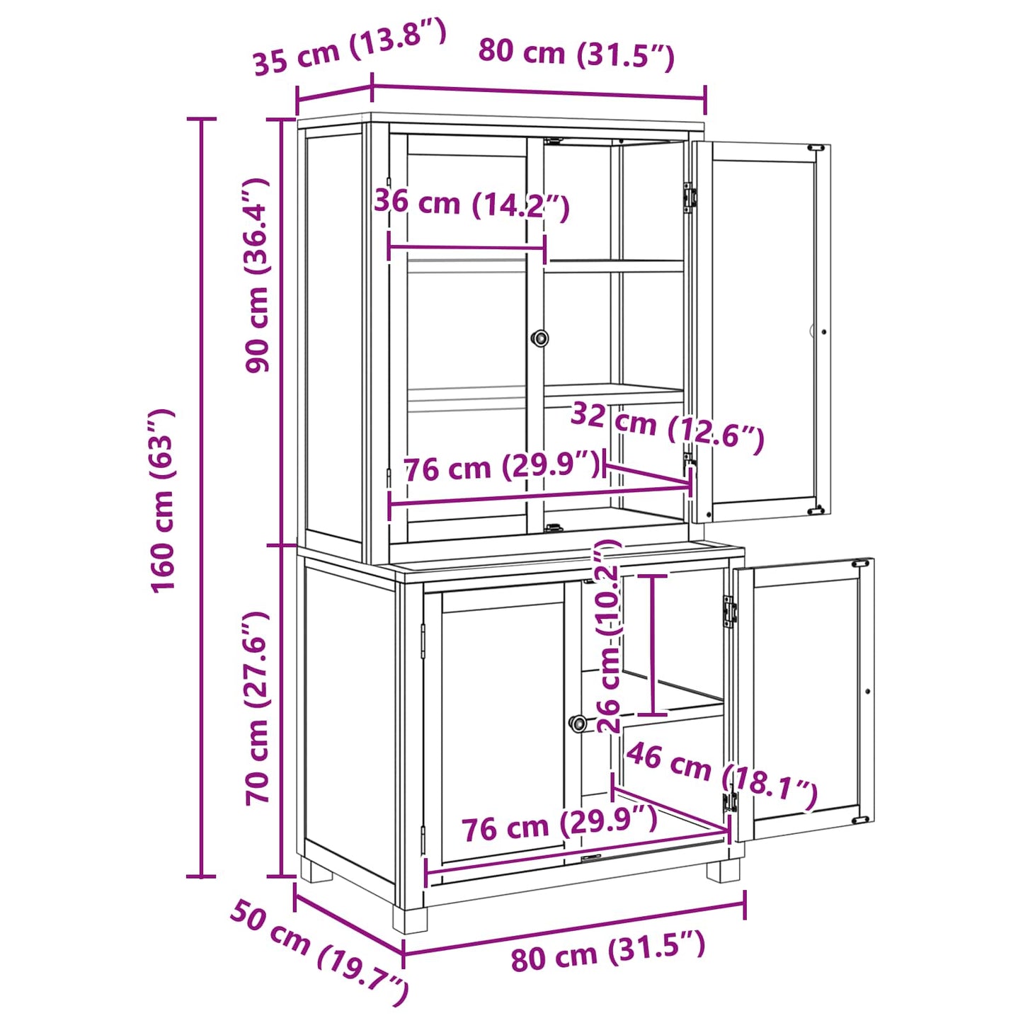 vidaXL Σετ Αποθηκευτικών Επίπλων με αποθήκευση Καφέ Επεξεργασμένο ξύλο