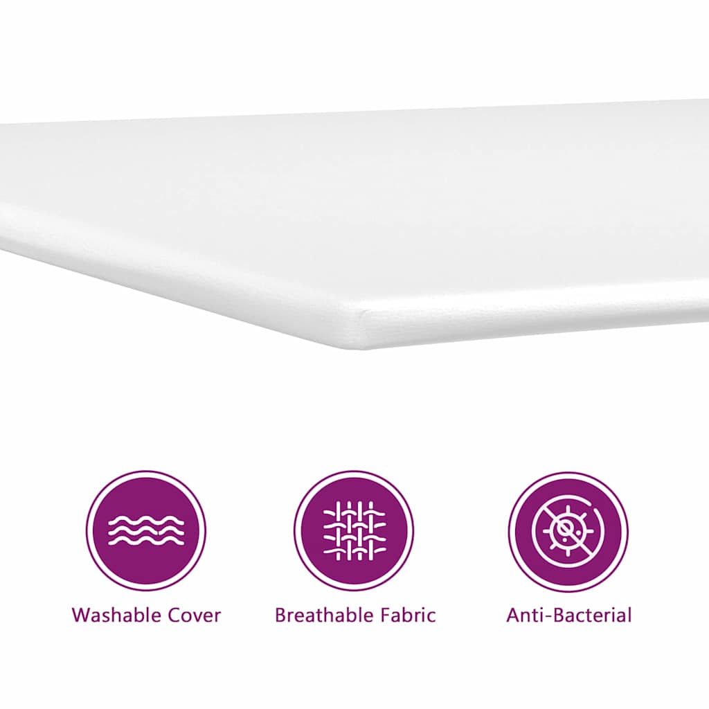 vidaXL LED Κρεβάτι με βάθρο Ανοιχτό γκρι 140 x 190 cm Βελούδο