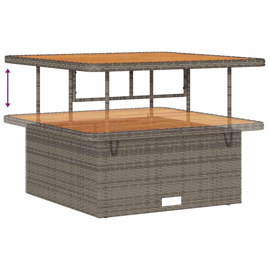 vidaXL Σετ Καναπέ Κήπου με μαξιλάρι 13 pcs Γκρι 100 x 100 x 71 cm