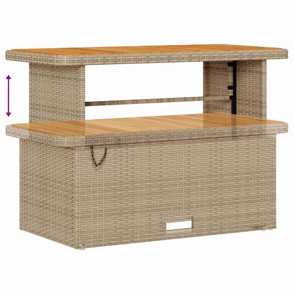vidaXL Σετ Καναπέ Κήπου με μαξιλάρι 13 pcs Μπεζ Πολυ ράταν