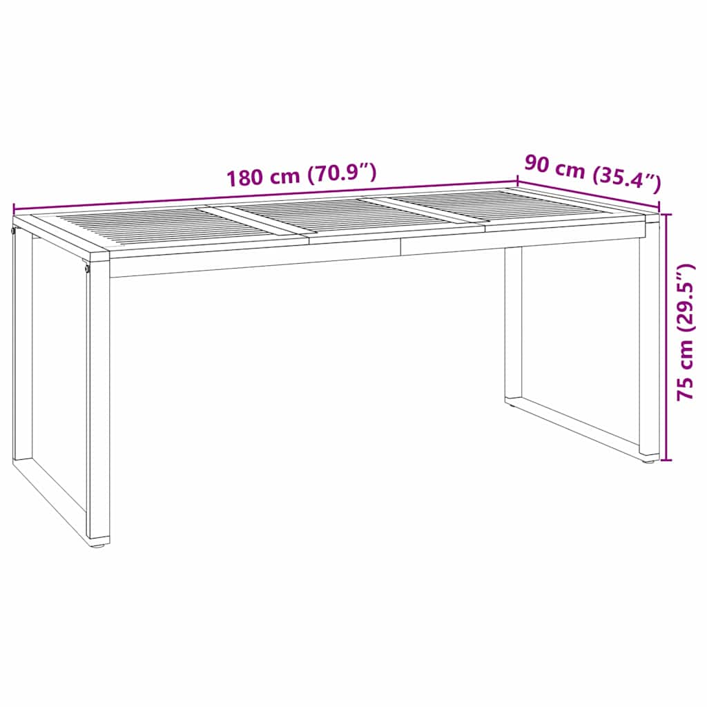 vidaXL Σέτ φαγητού για κήπο 7 pcs Γκρι και Καφέ συνθετικό ρατάν