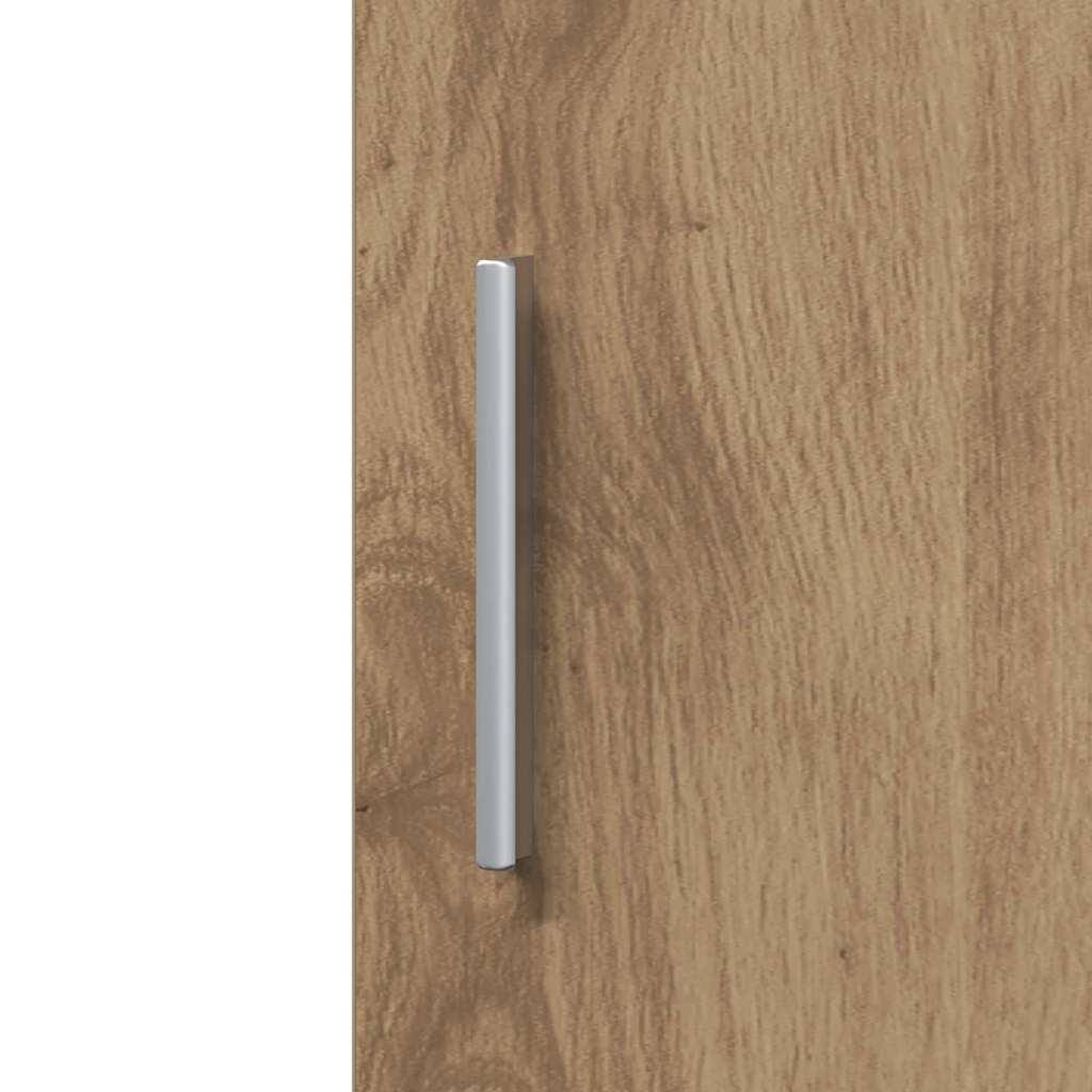 vidaXL Highboard 2 pcs Artisan Oak 30 x 42,5 x 185 εκ