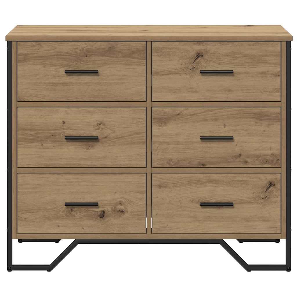 vidaXL Κουτί με Συρτάρια Ξυλόπινα 91x35.5x74.5 εκ. Επεξεργασμένο Ξύλο