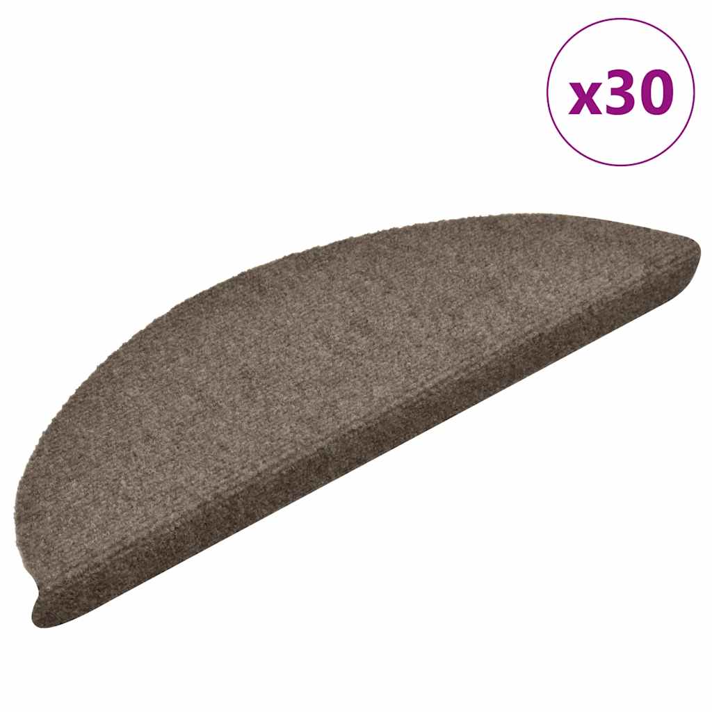 vidaXL Πατάκια Σκάλας Αυτοκόλλητα 30 τεμ. Κρέμα 56 x 17 x 3 εκ.
