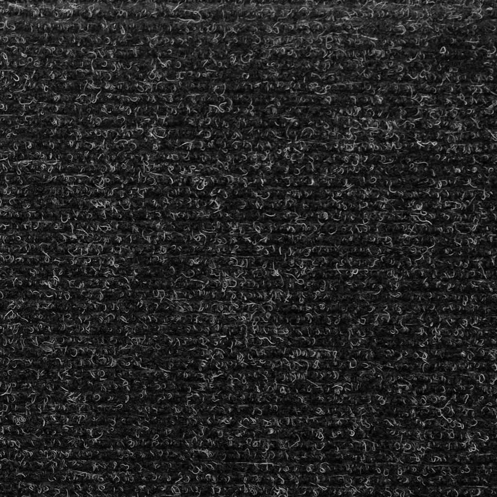 vidaXL Αυτοκόλλητα Πατάκια Σκαλιών 30 τεμ. 65x21x4 εκ. Μαύρα Ορθογώνια Άκρα
