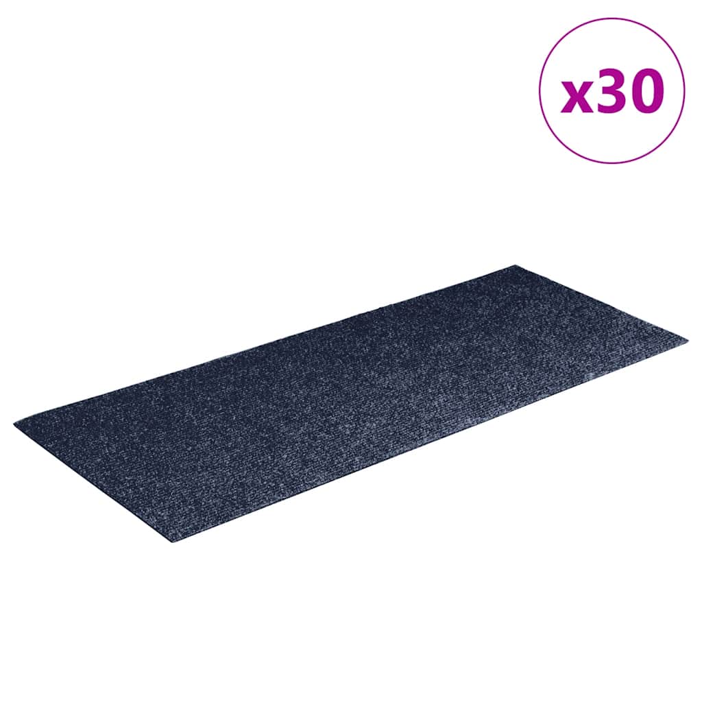 vidaXL Πατάκια για σκάλες Αυτοκόλλητα 30 τεμάχια 60x25 cm Ορθογώνια