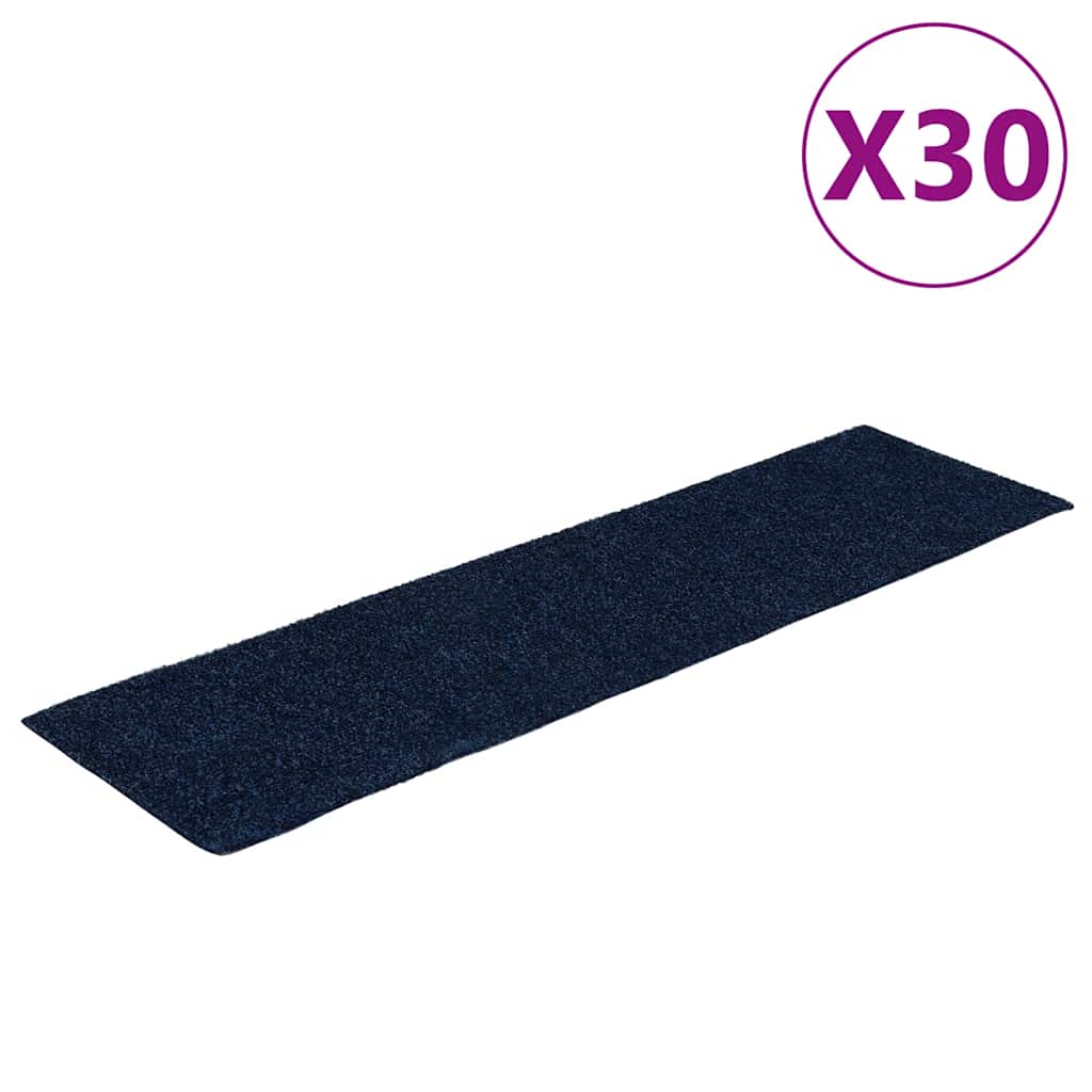vidaXL Πατάκια για σκάλες Αυτοκόλλητα 30 τεμάχια 76x20 cm Ορθογώνια