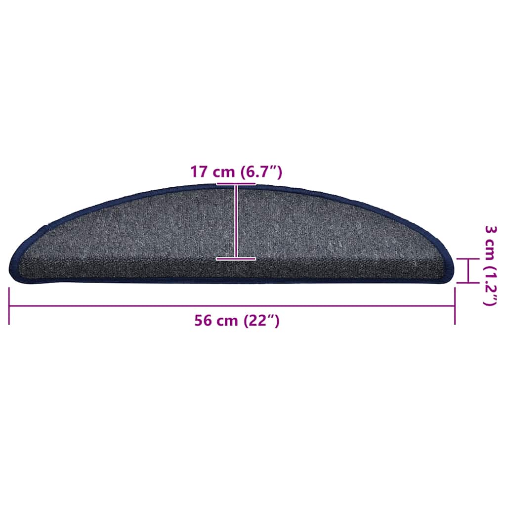 vidaXL Αυτοκόλλητα Ματ Σκαλοπατιών 30 τεμ. 56 x 17 x 3 cm Non-Slip