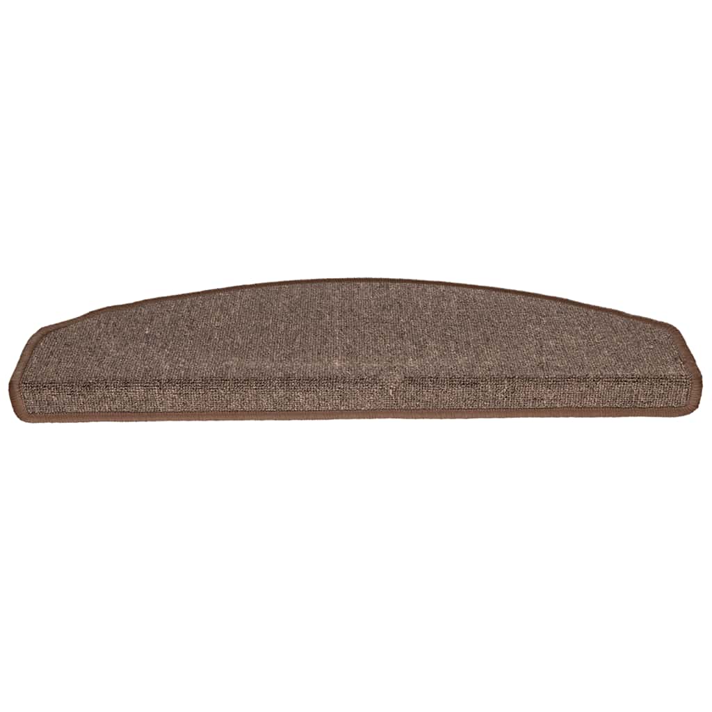 vidaXL Πατάκια για σκάλες 30 τεμάχια Καφέ καφέ 65x24x4 cm