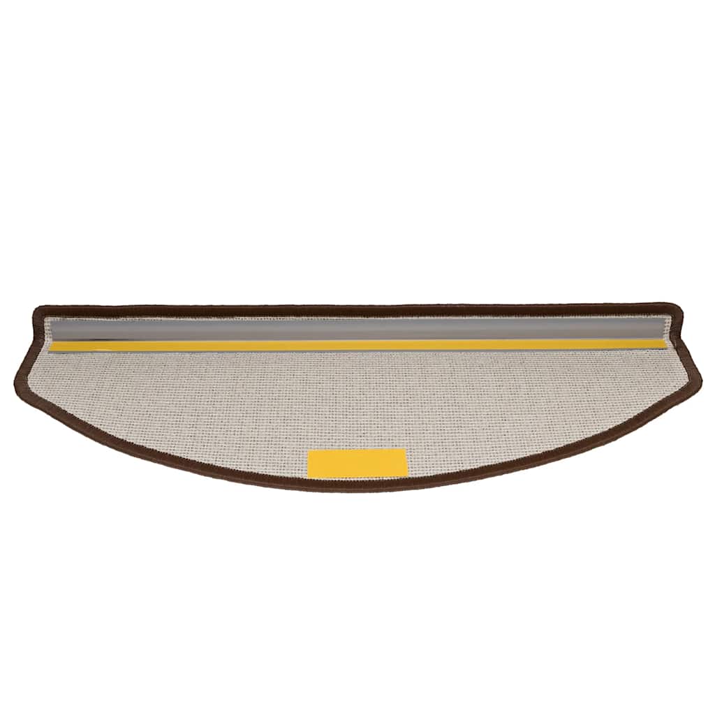 vidaXL Πατάκια για σκάλες 30 τεμάχια Καφέ καφέ 65x24x4 cm