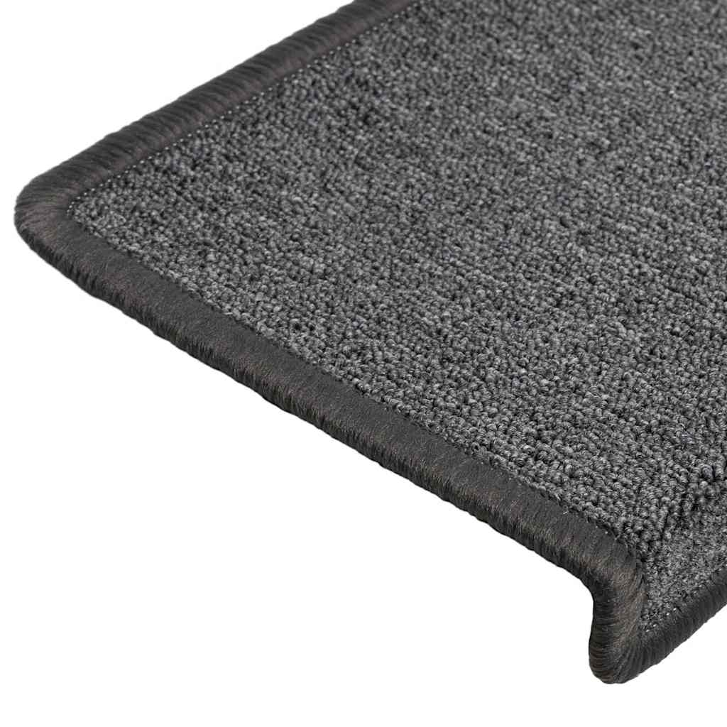 vidaXL Πατάκια για σκάλες 30 τεμάχια 65x21x4 εκ. Σκούρο γκρι