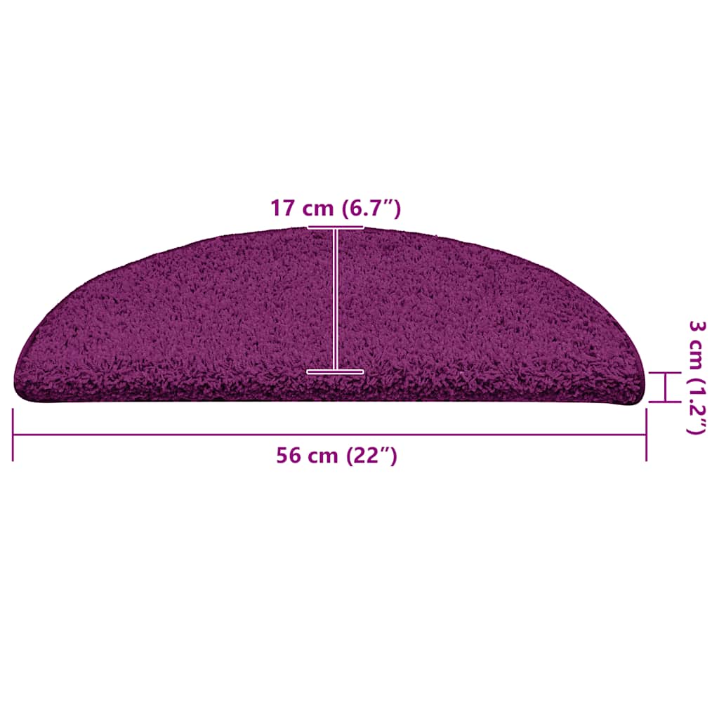 vidaXL Πατάκια για σκάλες 30 τεμάχια ροζ 56x17x3 cm