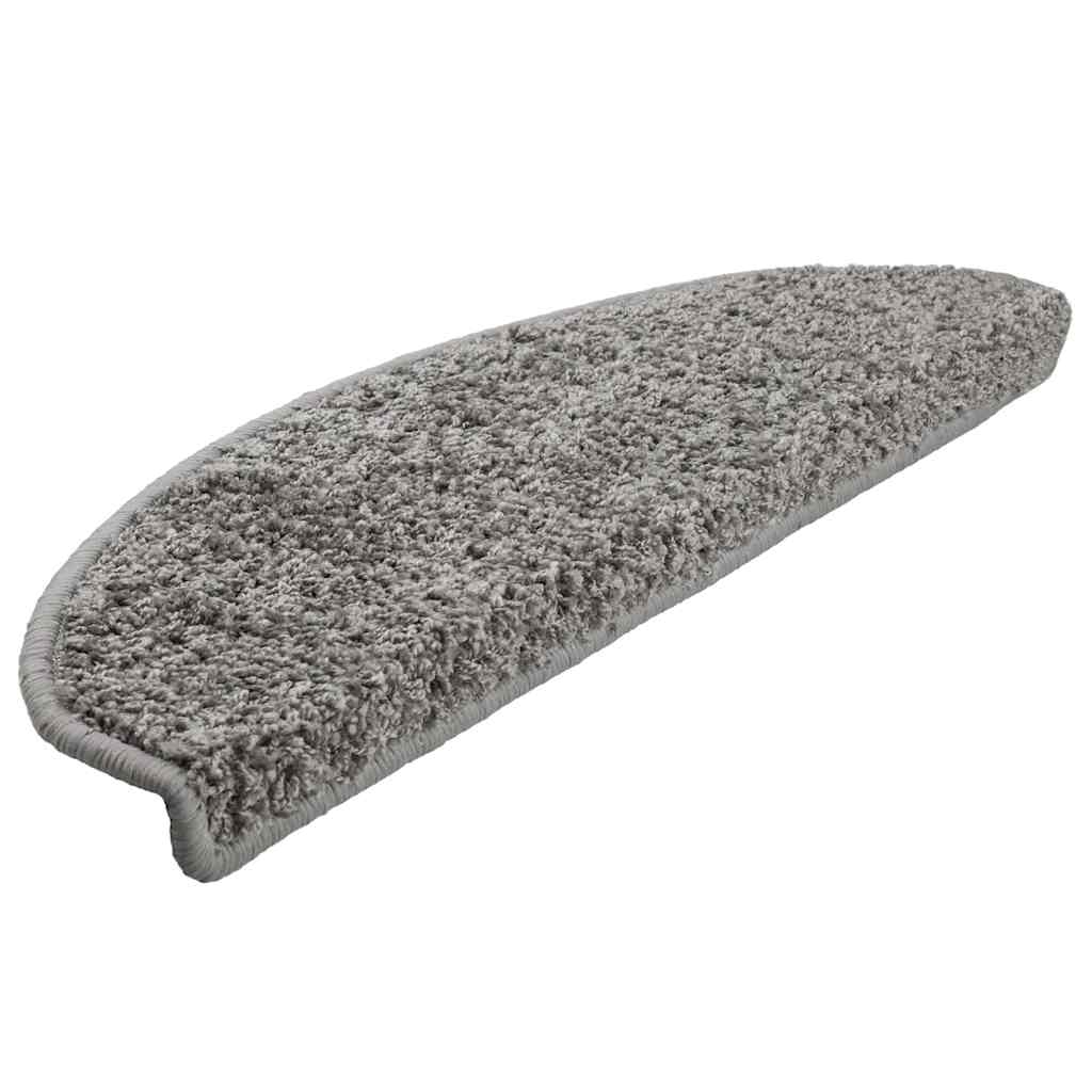 vidaXL Πατάκια για σκάλες 30 τεμάχια Γκρι 65x21x4 cm