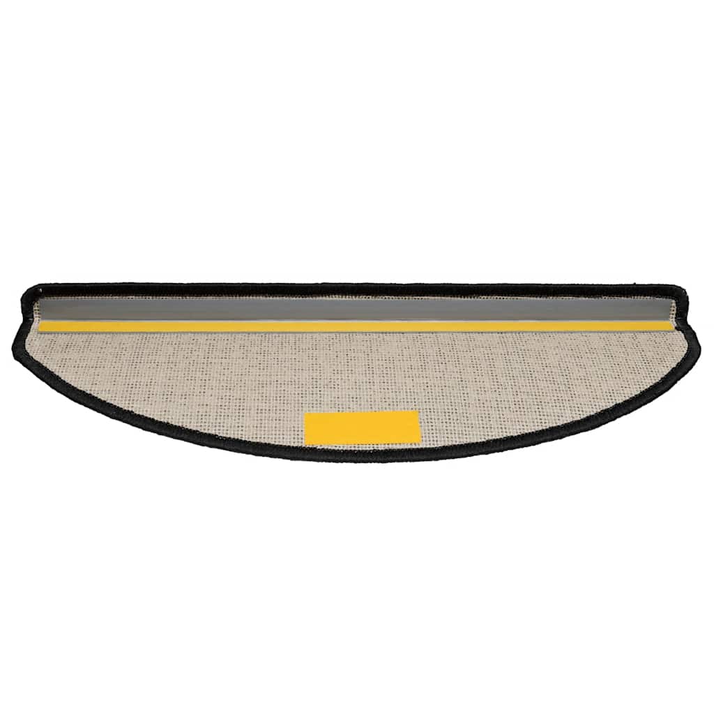 vidaXL Πατάκια για σκάλες 30 τεμάχια Μαύρο 65x21x4 cm