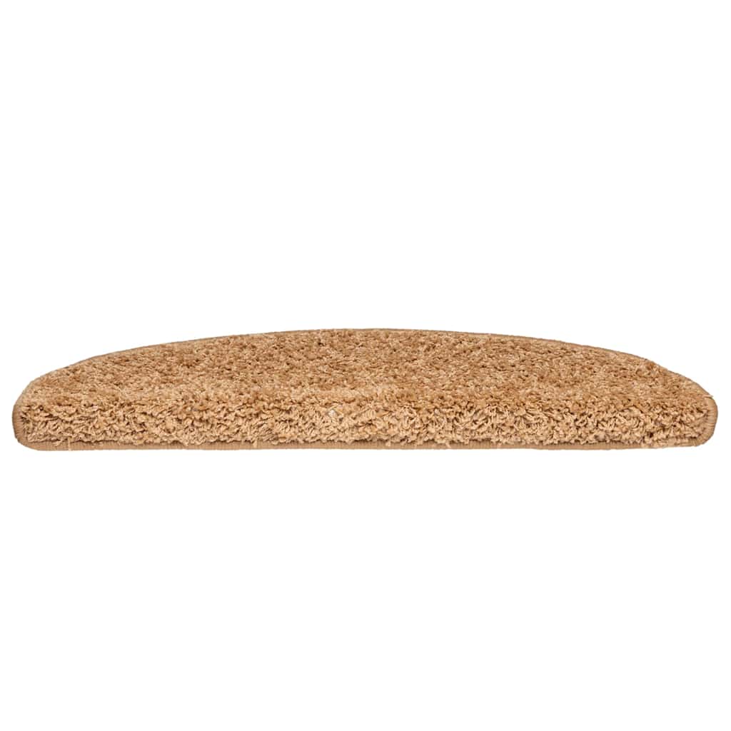 vidaXL Πατάκια για σκάλες 30 τεμ Μπεζ 65x21x4 cm