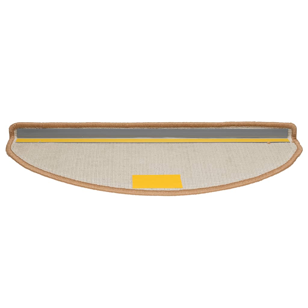 vidaXL Πατάκια για σκάλες 30 τεμ Μπεζ 65x21x4 cm
