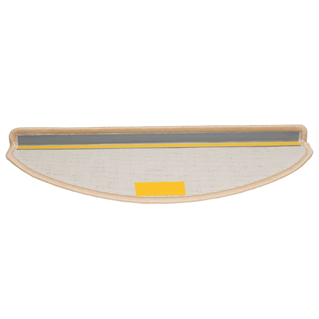 vidaXL Πατάκια για σκάλες 30 τεμάχια Κρέμα 65x21x4 cm