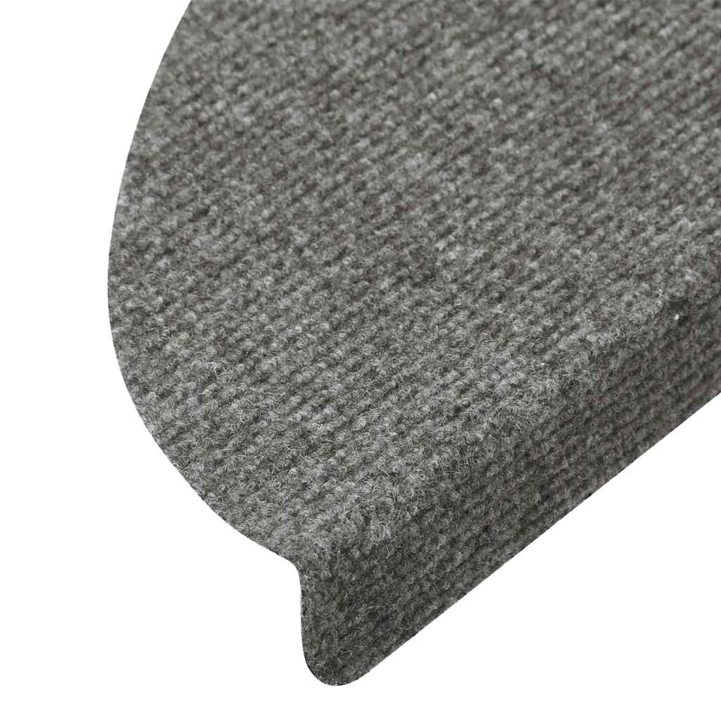 vidaXL Πατάκια Σκάλας Αυτοκόλλητα 30 τεμ. Γκρι 56 x 17 x 3 εκ.