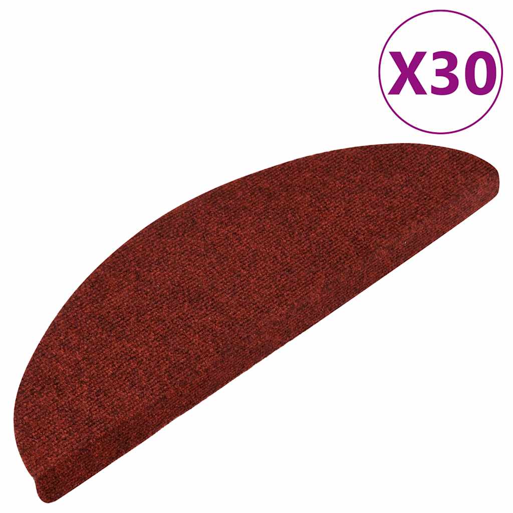 vidaXL Πατάκια Σκάλας Αυτοκόλλητα 30 τεμ. Γκρι 56 x 17 x 3 εκ.