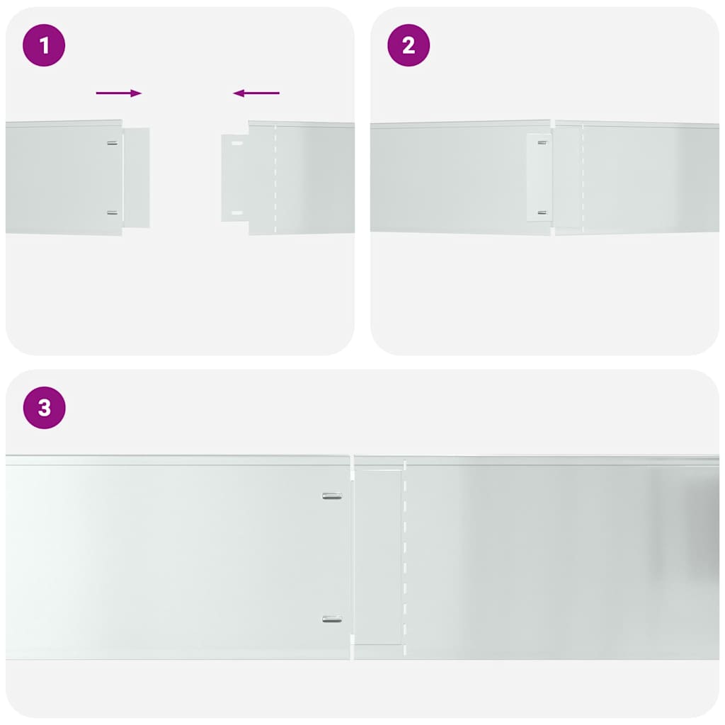 vidaXL Περιγράμματα γκαζόν 30 pcs Ασημί 100 x 25 cm