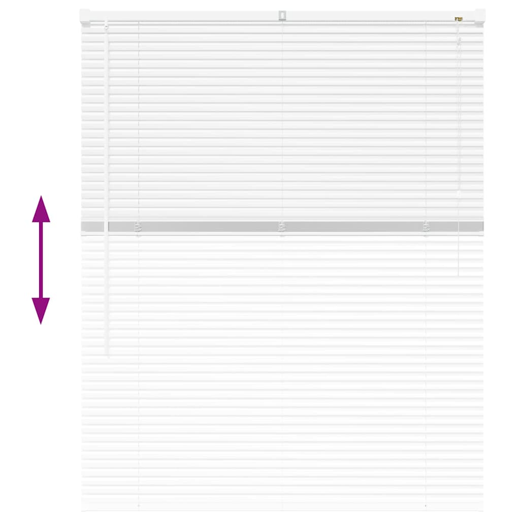 vidaXL Βενετσιάνικες Ρόδες Λευκό 130 x 100 cm Αλουμίνιο