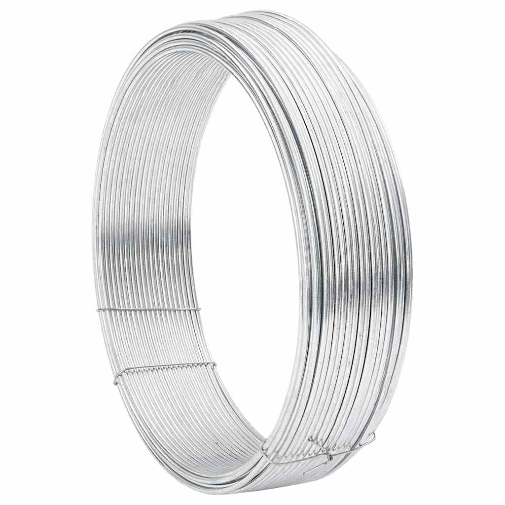 vidaXL Σχοινί Περιφράξεως Ασημί 80 m