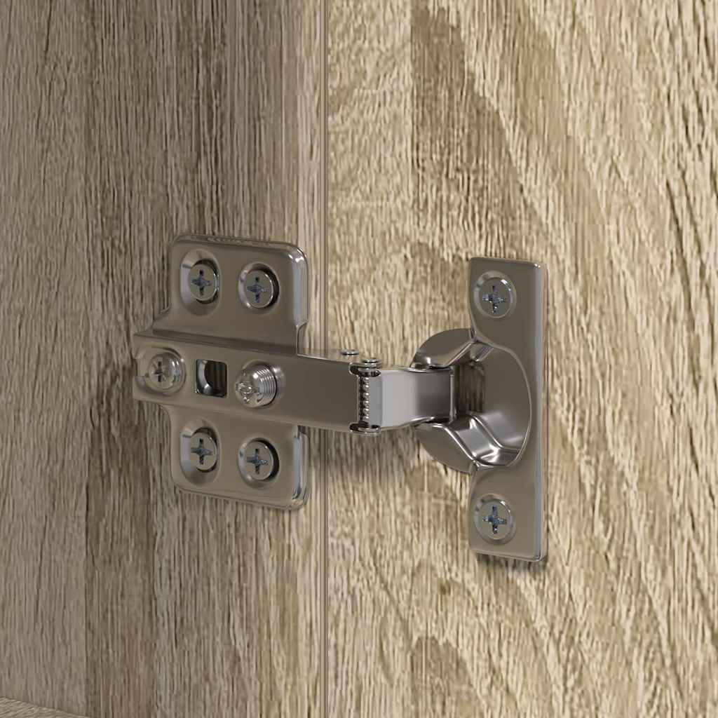 vidaXL Ντουλάπα Κουζίνας Μπεζ 35 x 50 x 180 εκ. Επεξεργασμένο Ξύλο
