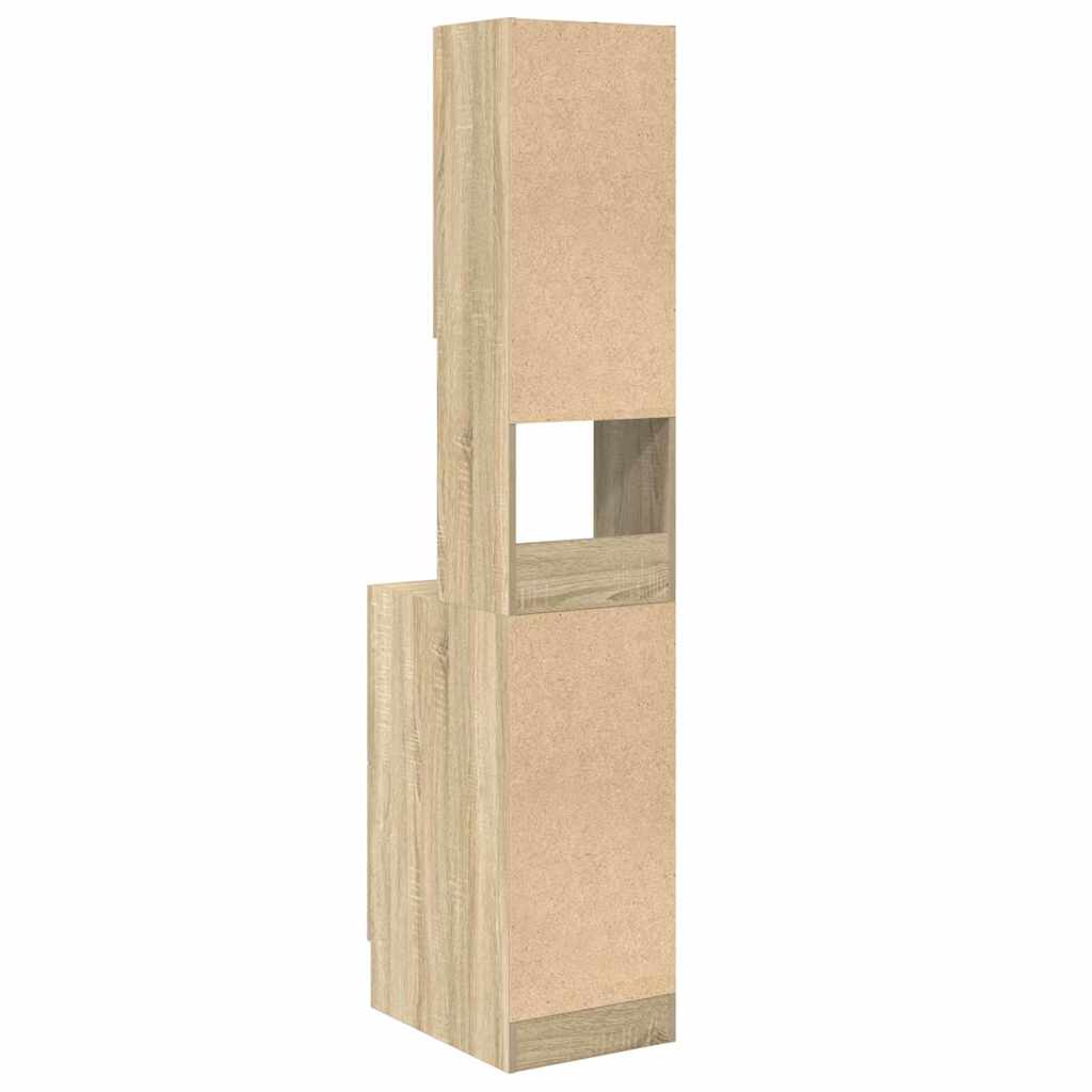 vidaXL Ντουλάπα Κουζίνας Μπεζ 35 x 50 x 180 εκ. Επεξεργασμένο ξύλο