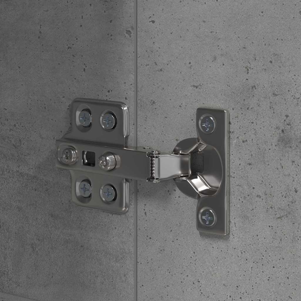 vidaXL Ντουλάπα Κουζίνας Γκρι 35 x 50 x 180 εκ. Επεξεργασμένο ξύλο